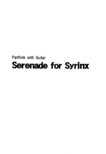 [팬플룻연주곡집] Serenade for Syrinx